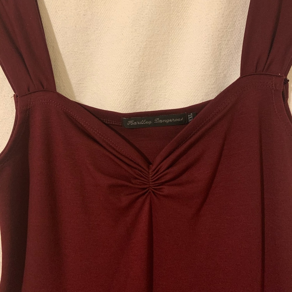 Vintage Dark Cherry Flare w/ Petticoat-NEVER WORN-